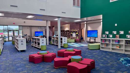 John Q. Adams Elementary School Library in Dallas