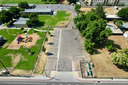 Cunningham Elementary School Parking Lot - Side in Turlock