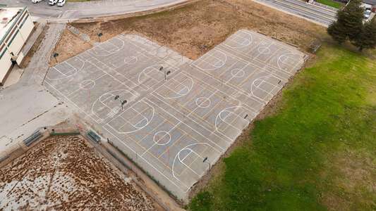 Rolling Hills Middle School Outdoor Basketball Courts in Watsonville 2