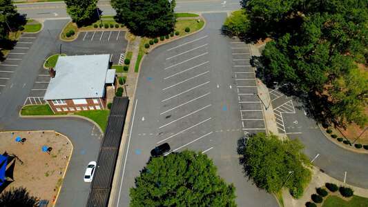 Huntersville Elementary School Parking Lot - Bus Lot in Huntersville 2
