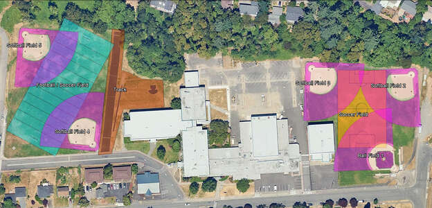 Walker Middle School Football/Soccer Field in Salem