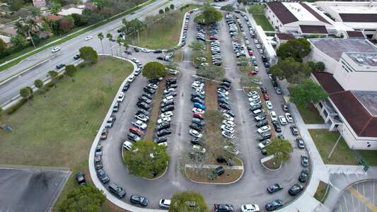 Charles W Flanagan High School Parking Lot - North in Pembroke Pines