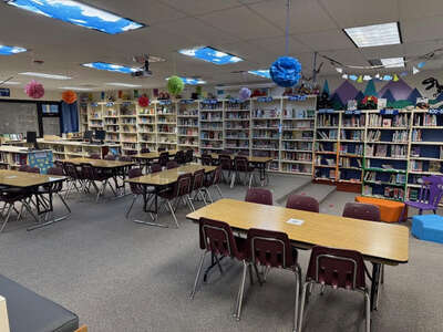 Atlas Elementary School Library in Hayden