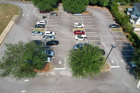 Olympia Learning Center Parking Lot - Back in Columbia