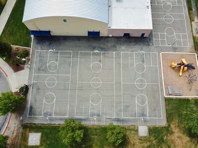 Foothill Elementary School Outdoor Basketball Courts in Prather