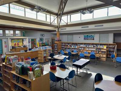 James Dougherty Elementary School Media Center in Dublin