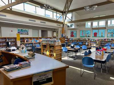 James Dougherty Elementary School Media Center in Dublin