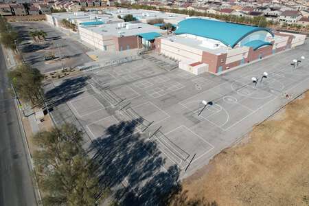 Tarkanian - Lois and Jerry Middle School Outdoor Basketball Courts in Las Vegas