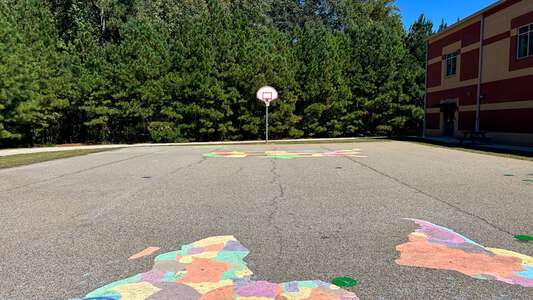 Dyer Elementary School Outdoor Basketball Courts in Dacula