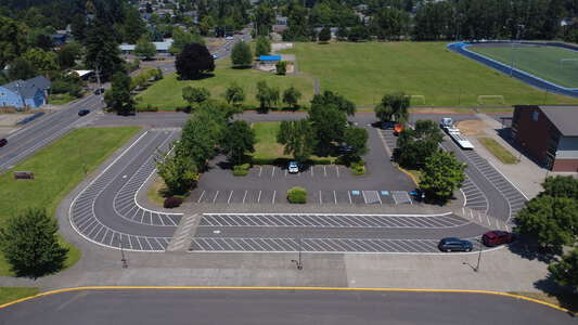 Cal Young Middle School Parking Lot - Front in Eugene