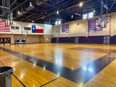 Small Middle School Main Gym in Austin