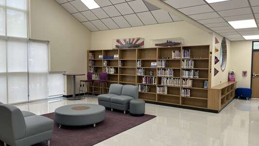 Aldine Young Women's Leadership Academy Library in Houston