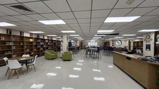 Aldine Young Women's Leadership Academy Library in Houston