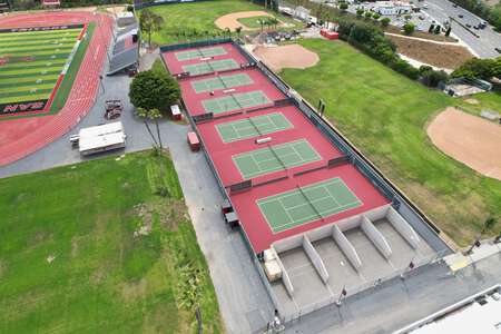 San Clemente High School Tennis Courts in San Clemente