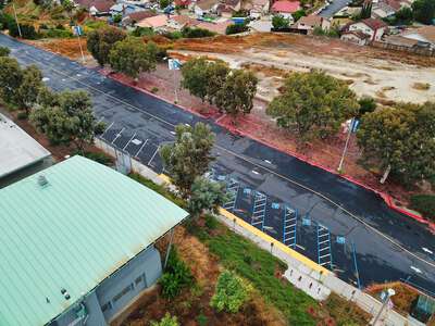 Bell Middle School Parking Lot - Back in San Diego