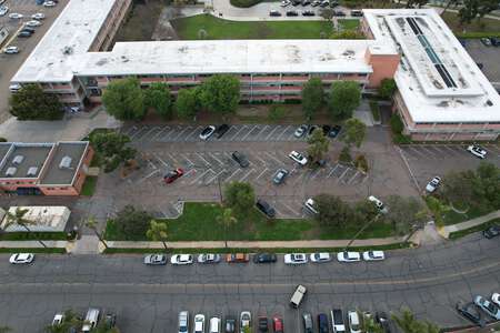 Eugene Brucker Education Center. Parking Lot C & D in San Diego