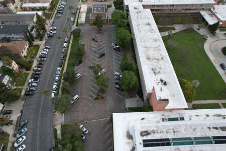Eugene Brucker Education Center. Parking Lot C & D in San Diego
