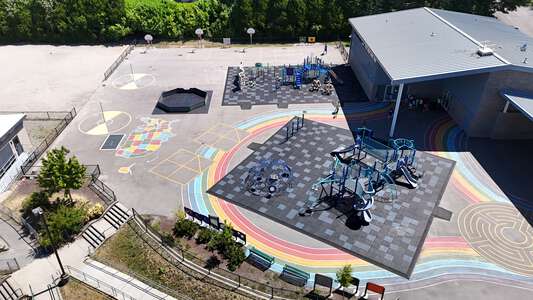 Mark Twain Elementary School Outdoor Basketball Courts in Kirkland