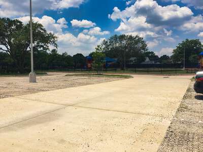 Askew Elementary Parking Lot - Front in Houston