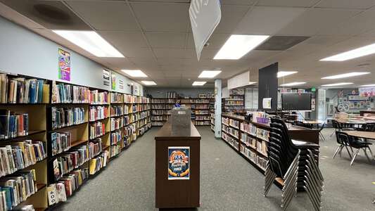 Lake Dolloff Elementary School Library in Auburn