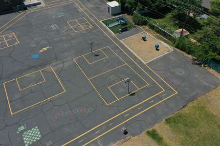 Greenacres Elementary School Outdoor Basketball Courts in Pocatello
