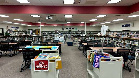Osborne Middle School Library in Hoschton