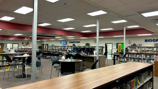 Osborne Middle School Library in Hoschton