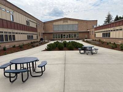Lakes Middle School Courtyard in Coeur d' Alene