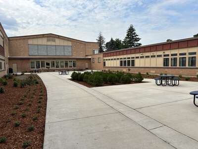 Lakes Middle School Courtyard in Coeur d' Alene