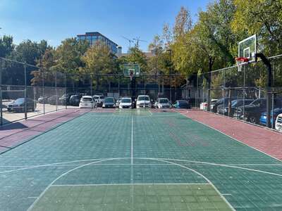 W B Travis Academy Vanguard for the Academically Talented and Gifted Outdoor Basketball Courts in Dallas