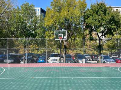 W B Travis Academy Vanguard for the Academically Talented and Gifted Outdoor Basketball Courts in Dallas
