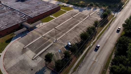 Cypress Elementary School Parking Lot - Front in Humble