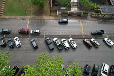 Bearden Middle School Parking Lot - Front in Knoxville 2