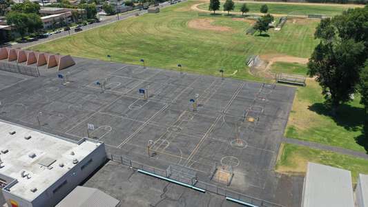 Portola Middle School Outdoor Basketball Courts in Orange