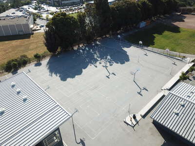 Ralston Intermediate School Outdoor Basketball Courts in Belmont