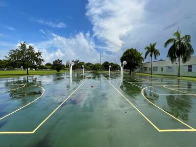 Lawton Chiles Middle School Outdoor Basketball Courts in Miami