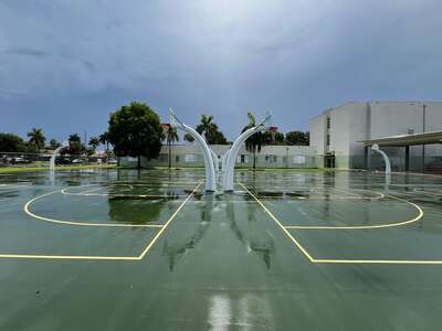Lawton Chiles Middle School Outdoor Basketball Courts in Miami