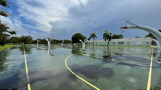 Lawton Chiles Middle School Outdoor Basketball Courts in Miami