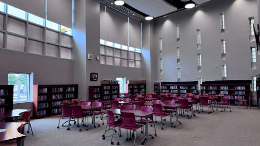 Blanson Career and Technical Education High School Library in Houston