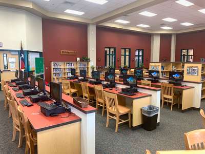 Ryon Middle School Library in Richmond