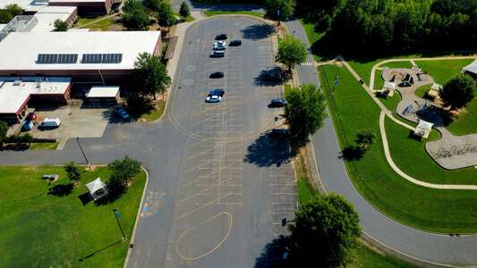 J.V. Washam Elementary School Parking Lot - Field in Cornelius 2