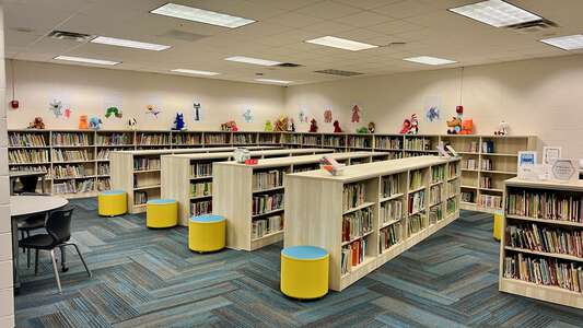 Long Cane Elementary School Media Center in LaGrange