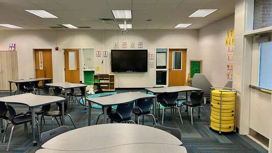 Long Cane Elementary School Media Center in LaGrange