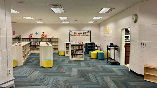 Long Cane Elementary School Media Center in LaGrange