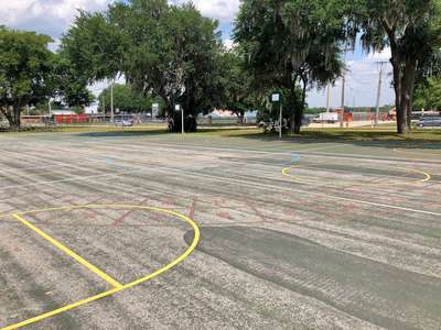 Floral Avenue Elementary School Outdoor Basketball Courts in Bartow