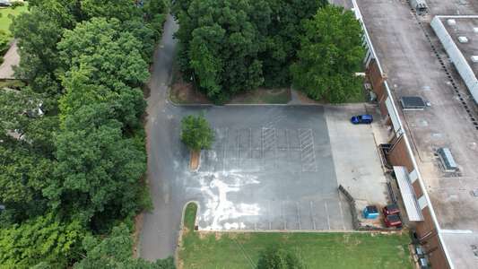 Randolph Middle School Parking Lot - Back in Charlotte 2