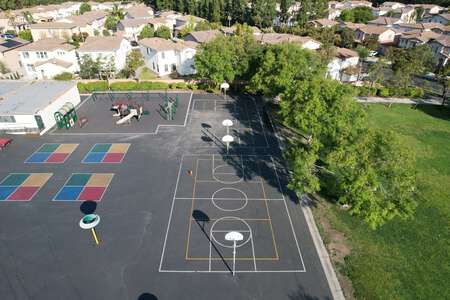 Oak Creek Elementary School Outdoor Basketball Courts in Irvine