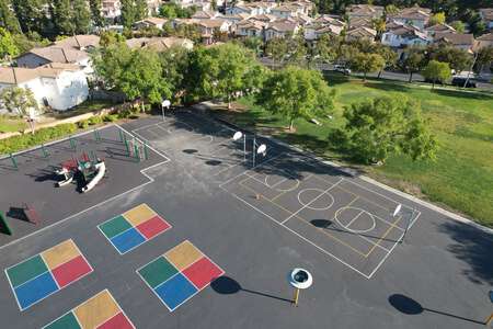 Oak Creek Elementary School Outdoor Basketball Courts in Irvine