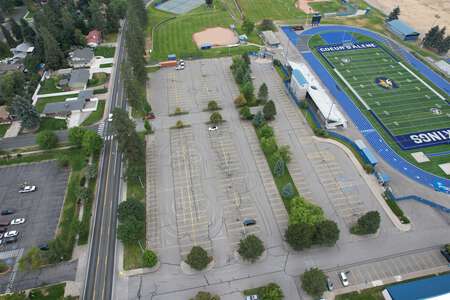 Coeur d'Alene High School South Student/Stadium Parking Lot in Coeur d' Alene