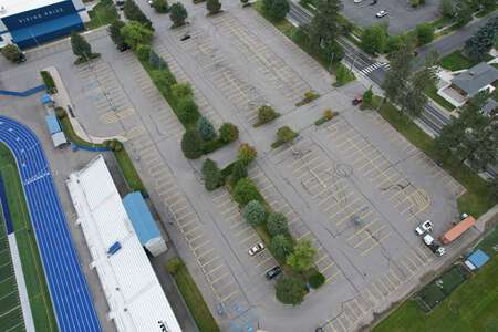 Coeur d'Alene High School South Student/Stadium Parking Lot in Coeur d' Alene